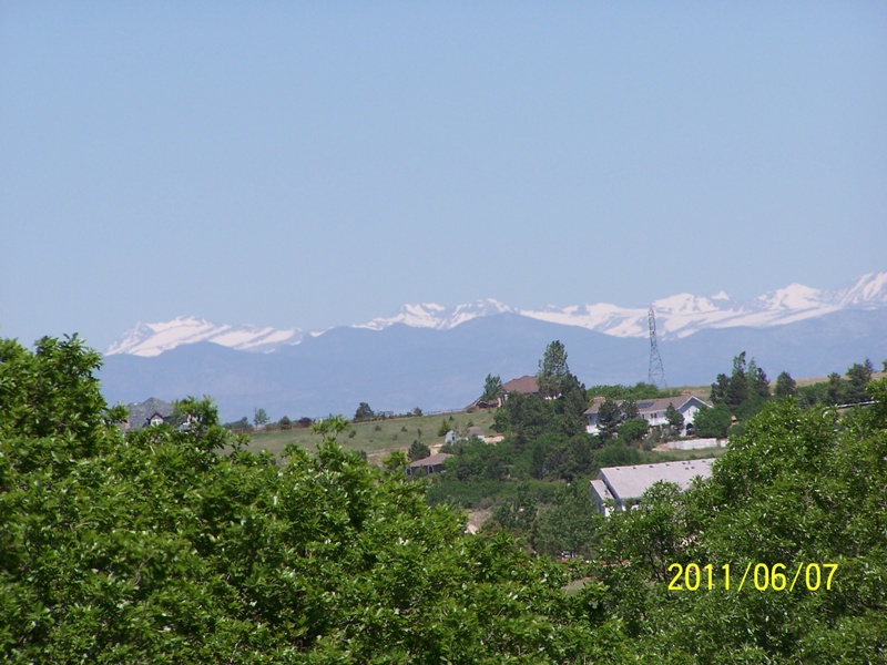 Mountain views from street